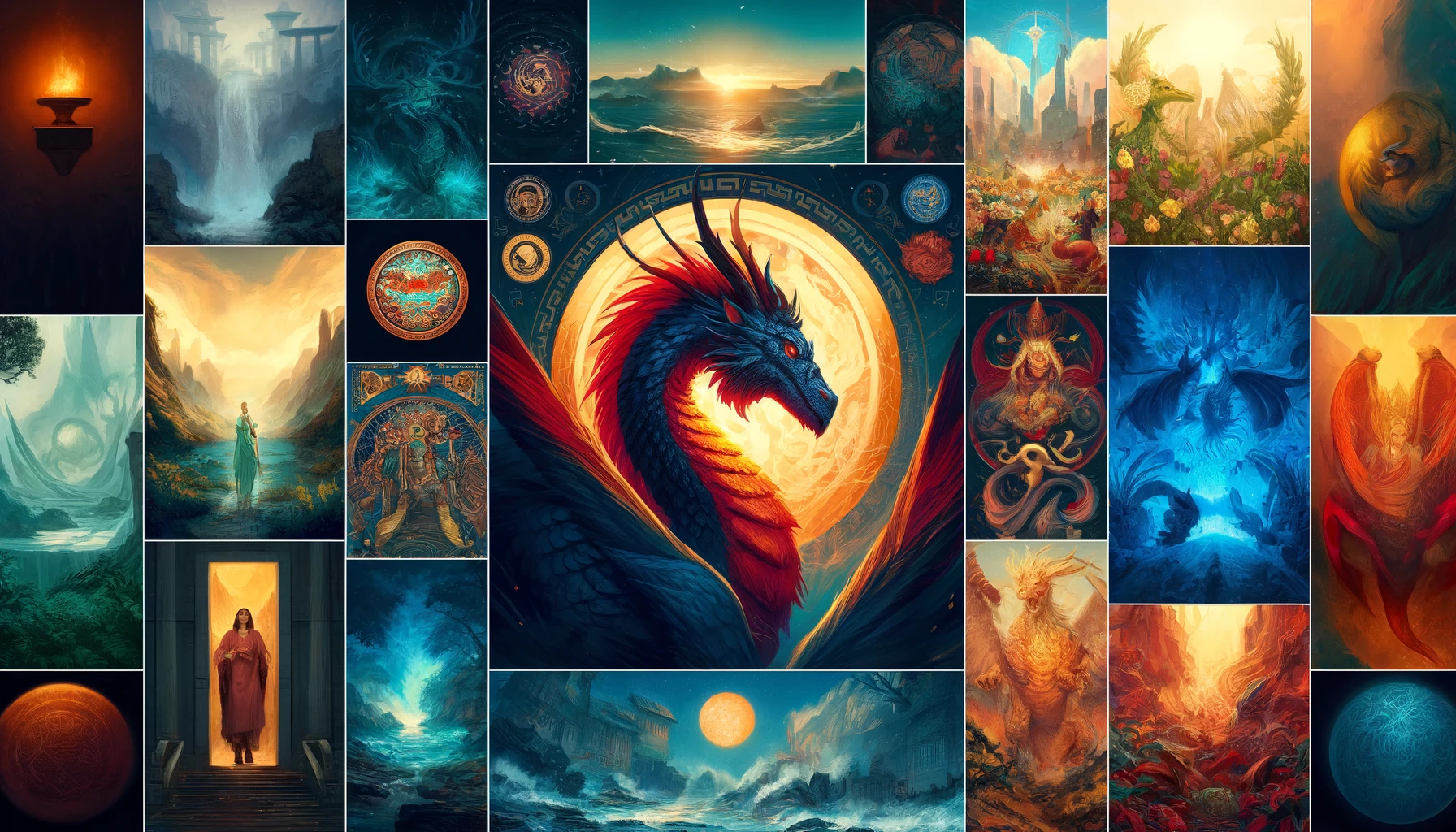 Mythic Artworks Homepage Collage